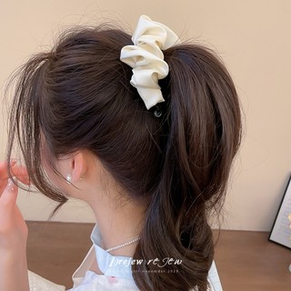 DREJEW - Kẹp tóc xếp ly từ vải acrylic satin, thiết kế đơn giản và thanh lịch
