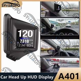 A401 / P10 Universal Car Head Up HUD Display với OBD + GPS Chế độ kép Cảnh báo quá tốc độ Đồng hồ tốc độ kính chắn gió