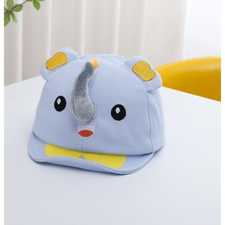 Áo liền quần Cotton mềm mại in hình con voi & tai 3D Unisex tay ngắn Onesie cho 0-18 tháng Size 66 / 73 / 80 / 90