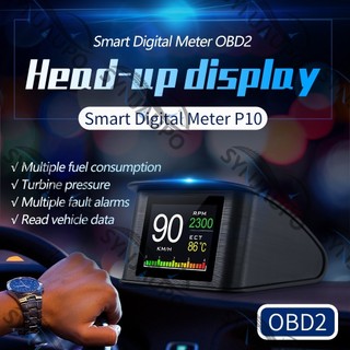 P10 Đầu Lên Màn Hình Trên Máy Tính Ô Tô Kỹ Thuật Số OBD2 Mileage OBD Lái Xe Máy Tính Hiển Thị Đồng Hồ Đo Nhiệt Độ