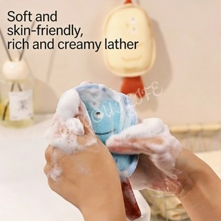Túi lưới tạo bọt xà phòng hai mặt hoạt hình – Túi lưới bong bóng Lather giàu có để rửa mặt và cơ thể