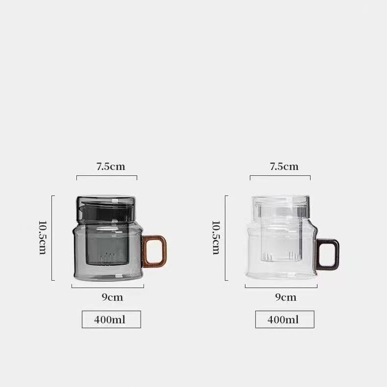 Cốc Cao Cấp Văn Phòng Nước Uống 400ml Dung Tích Lớn Cốc Nước Hộ Gia Đình Cao Cấp Cốc Thủy Tinh Trà Tách Nước