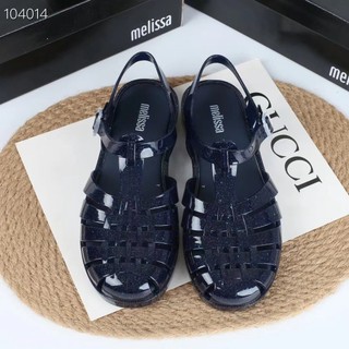 Giày Brazil Melissa Simple Jelly phiên bản Hàn Quốc Giày đi biển dệt cổ điển
