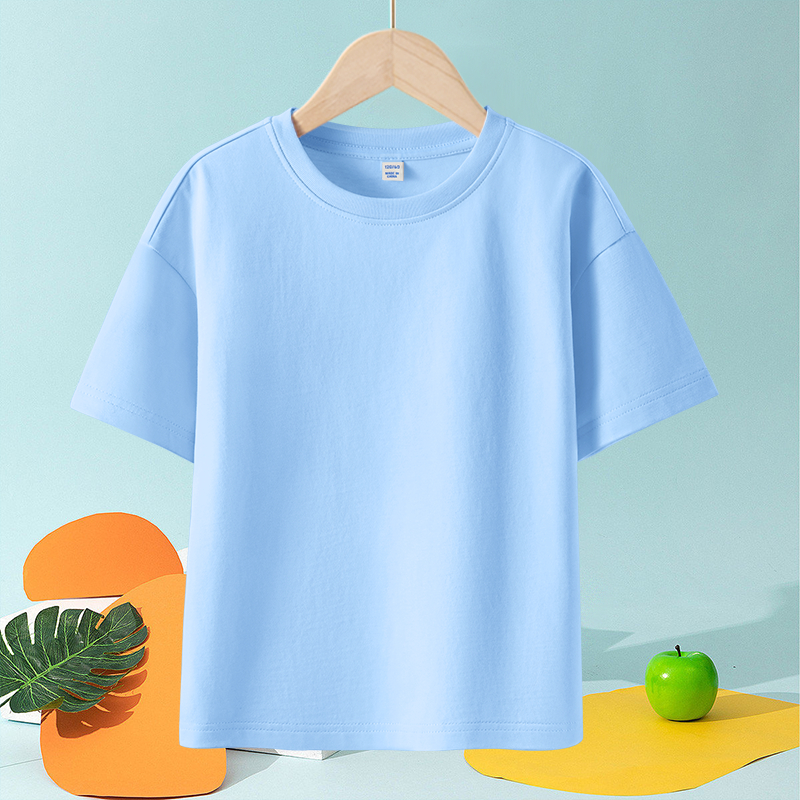 W.G.Q Áo thun bé trai/bé gái，Vải Cotton 100%，Mềm mại thoải mái thoáng khí thấm mồ hôi，Bán chạy mùa hè