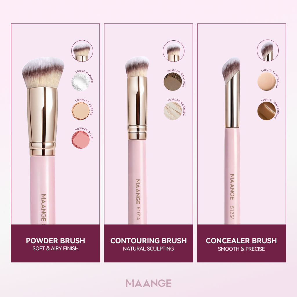 Bộ cọ makeup cá nhân MAANGE cho kem nền che khuyết điểm 51254