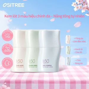 Kem chống nắng ositree Kem trang điểm chống mồ hôi chống tia cực tím 3 trong 1 32g