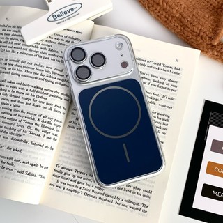Ốp điện thoại từ tính giả màu chính hãng phù hợp cho iPhone 13 14 15 16 17 Pro Max bao gồm tất cả vỏ silicon chống rơi