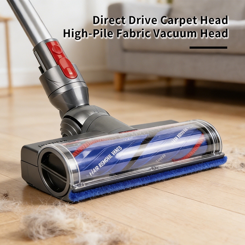 Tương thích với đầu hút trống máy hút bụi Dyson V7 / V8 / V10 / V11 / V15 với bàn chải sàn ổ đĩa trực tiếp chống rối