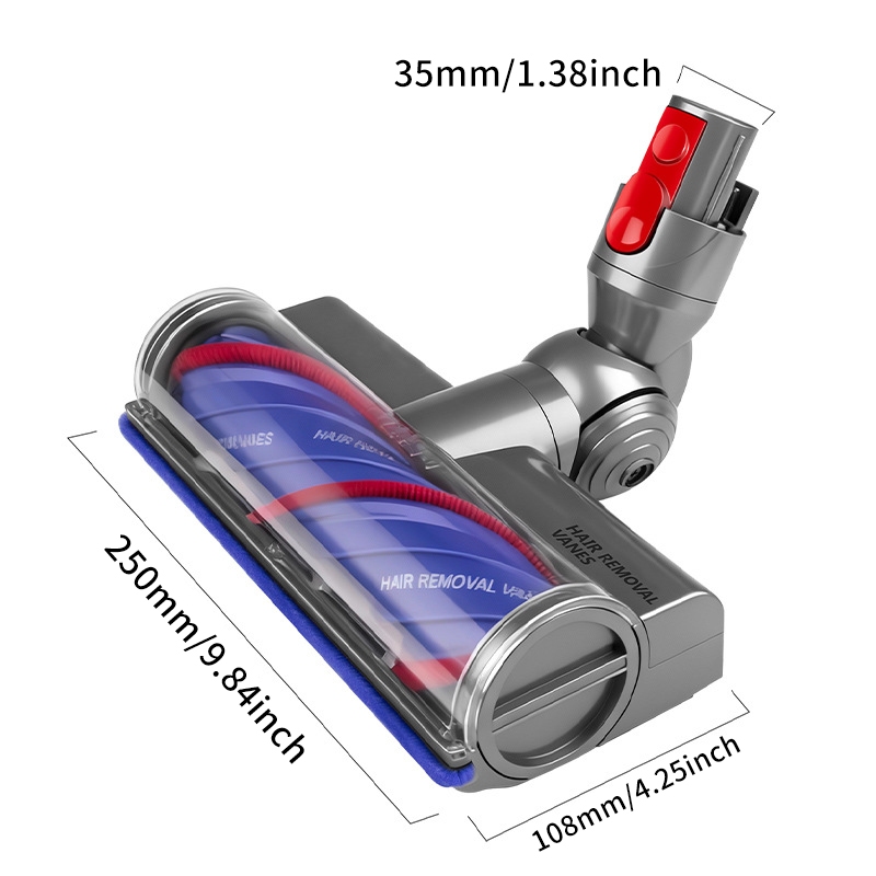 Tương thích với đầu hút trống máy hút bụi Dyson V7 / V8 / V10 / V11 / V15 với bàn chải sàn ổ đĩa trực tiếp chống rối