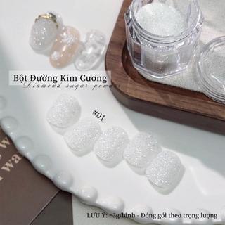 Bút Bắt Sáng Màu Trắng Bạc, 3D, Bột Lấp Lánh, Kim Cương Mịn, Bụi Lấp Lánh Đường, Để Trang Trí Móng Tay Nghệ Thuật Và Tự Làm