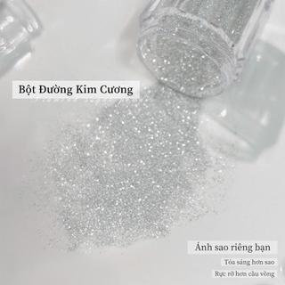 Bút Bắt Sáng Màu Trắng Bạc, 3D, Bột Lấp Lánh, Kim Cương Mịn, Bụi Lấp Lánh Đường, Để Trang Trí Móng Tay Nghệ Thuật Và Tự Làm