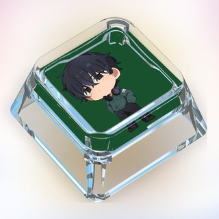 SAKAMOTO NGÀY Keycaps Hoạt Hình Dễ Thương Tùy Chỉnh Keycaps Bàn Phím Cơ Trong Suốt Keycaps