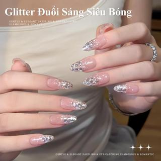 Bột Lấp Lánh 'Đèn Lung Linh Kim Cương', Viral, Lấp Lánh Nghệ Thuật Làm Móng Cường Độ Cao, Thích Hợp Cho Móng Tay Gel, Dễ Dàng Sử Dụng, Đồ Dùng Trang Trí Móng Tay