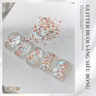 Bột Lấp Lánh 'Đèn Lung Linh Kim Cương', Viral, Lấp Lánh Nghệ Thuật Làm Móng Cường Độ Cao, Thích Hợp Cho Móng Tay Gel, Dễ Dàng Sử Dụng, Đồ Dùng Trang Trí Móng Tay
