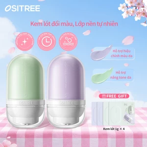 Ositree Kem nền đổi màu 2 in 1 - Kem lót + che khuyết điểm, dưỡng ẩm, mịn da, phù hợp mọi loại da 25g