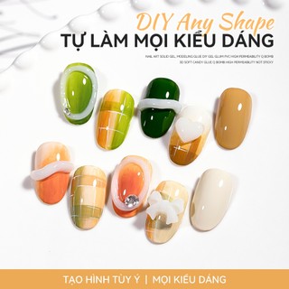 Miss Gooey PVC 3D Solid Gel Kẹo Điêu Khắc, Gel Trong Suốt, Gel Mô Hình Nghệ Thuật Móng Tay