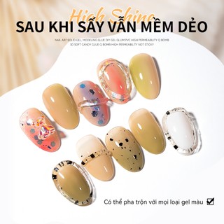 Miss Gooey PVC 3D Solid Gel Kẹo Điêu Khắc, Gel Trong Suốt, Gel Mô Hình Nghệ Thuật Móng Tay