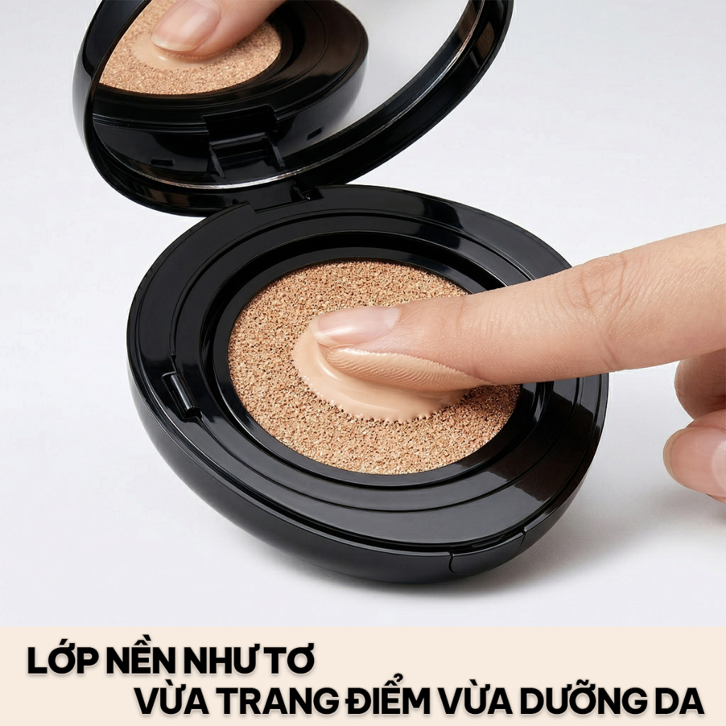 [Chính Hãng] Phấn Nước BFD Cushion Kiềm Dầu Cực Mạnh Che Khuyết Điểm Hoàn Hảo Lâu Trôi Đi Làm Mùa Hè Tone Sáng 10g