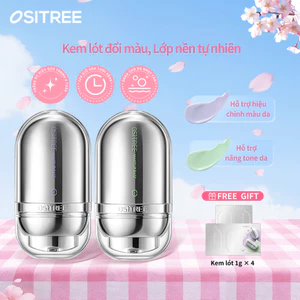 Ositree Kem lót 2.0 - nâng tone tự nhiên đều màu da kiềm dầu lâu trôi kem lót phù hợp da nhạy cảm 25g