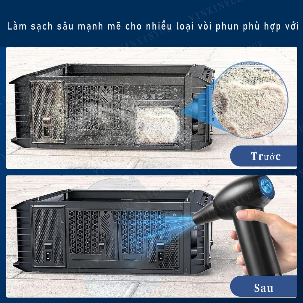 Mới 130000Máy thổi khí RPM Máy thổi khí Mini Turbo không dây Máy thổi bụi điện cho máy tính