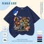 Áo thun Cotton trắng nguyên chất thoáng khí cho trẻ em của NASA Plui Puppy In hợp thời trang 3-16 tuổi Bé trai bé gái tay ngắn thông thường 2
