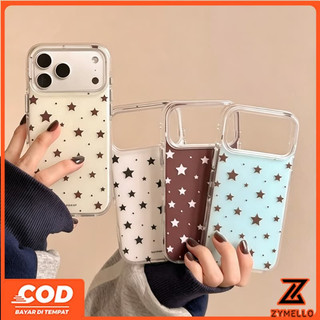 Tương thích cho iPhone 17 Pro Max iPhone 16 Pro Max iPhone 16E 15 Pro Max 13 Pro Max iPhone11 iPhone7P iPhone 8P Ngôi sao lấp lánh thời trang IMD Vỏ điện thoại TPU chống sốc