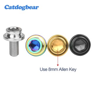 Catdogbear Titanium Bolt M8x15mm Xe đạp bu lông quay có vòng cao su chống nước