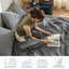Chăn cotton Abraca Dabra mỏng mềm mại thoải mái thoáng khí in họa tiết kẻ sọc caro đơn giản 1m5 1m8 2m
