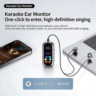 Tai nghe kẹp Tai nghe Bluetooth 5.4 Tai nghe chơi game Tai nghe không dâyTWS Hỗ trợ thẻ TF K Chế độ màn hình bài hát