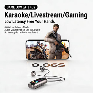 Tai nghe kẹp Tai nghe Bluetooth 5.4 Tai nghe chơi game Tai nghe không dâyTWS Hỗ trợ thẻ TF K Chế độ màn hình bài hát