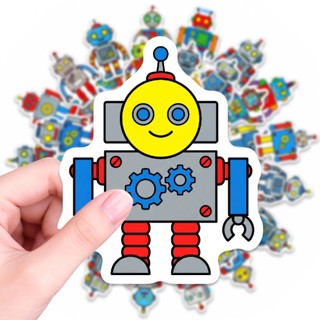 Bộ 50 Robot Kawaii Graffiti Miếng Dán DIY Taptop Ván Trượt Hành Lý Chống Thấm Nước Hoạt Hình Miếng Dán Đồ Chơi Trẻ Em