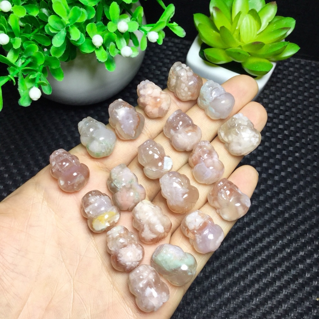 Ưu đãi đặc biệt sản phẩm mớiPixiu mã não hoa anh đào tự nhiên - vòng tay & mặt dây chuyền