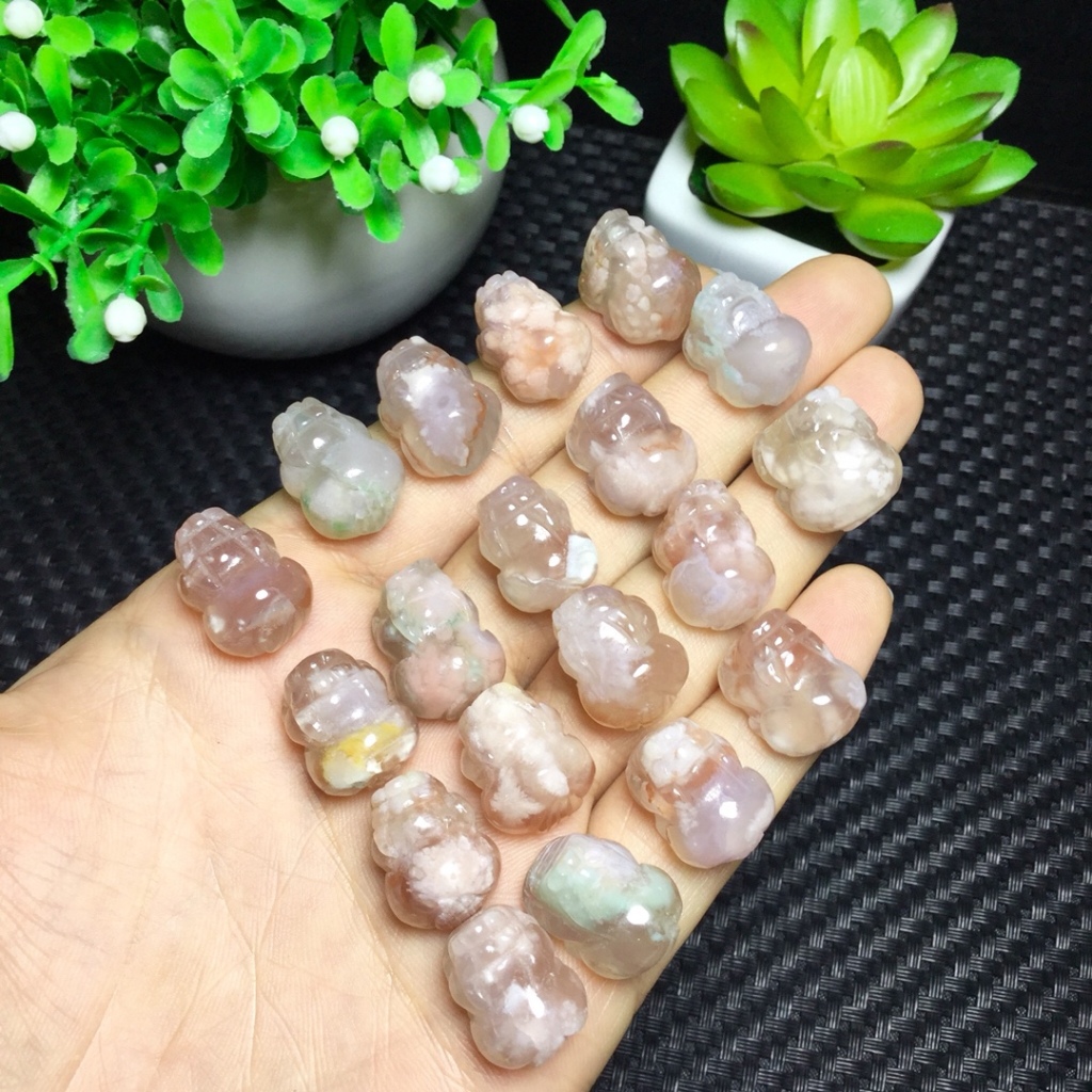 Ưu đãi đặc biệt sản phẩm mớiPixiu mã não hoa anh đào tự nhiên - vòng tay & mặt dây chuyền