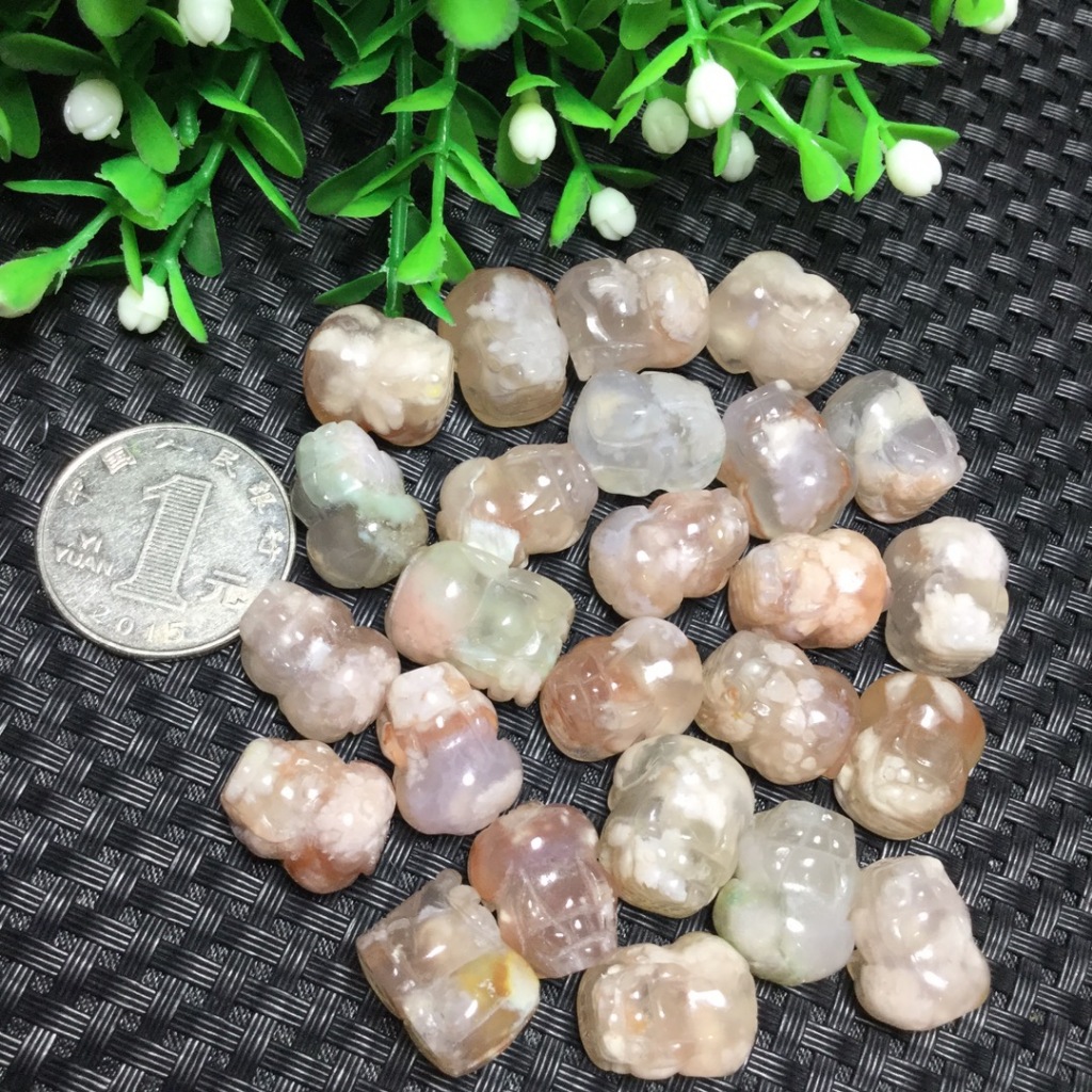 Ưu đãi đặc biệt sản phẩm mớiPixiu mã não hoa anh đào tự nhiên - vòng tay & mặt dây chuyền