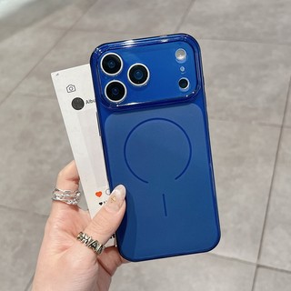 Ốp điện thoại TPU mờ cửa sổ lớn màu xanh mới phù hợp cho iPhone 11 12 13 14 15 16 17 Pro Max bao gồm tất cả vỏ mềm silicon chống rơi