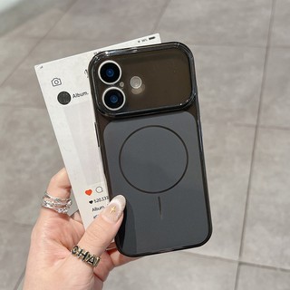 Ốp điện thoại TPU mờ cửa sổ lớn màu xanh mới phù hợp cho iPhone 11 12 13 14 15 16 17 Pro Max bao gồm tất cả vỏ mềm silicon chống rơi