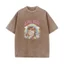 Áo sơ mi cầu vồng nam nữ tay ngắn từ bông cotton vintage, thoáng khí