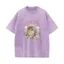 Áo sơ mi cầu vồng nam nữ tay ngắn từ bông cotton vintage, thoáng khí