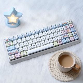 Line Dog Side Shine Through Keycaps PBT Dye-sub Cherry Profile Keycap Custom Keycaps Tương thích với Cherry Gateron MX Switch