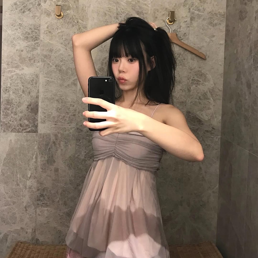 Clothing Lưới Thoáng Mát Nữ Mùa Hè Phong Cách Y2K
