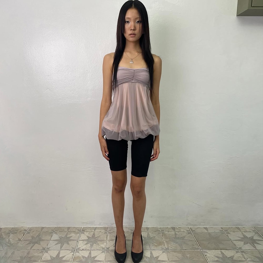 Clothing Lưới Thoáng Mát Nữ Mùa Hè Phong Cách Y2K