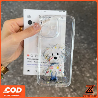 Thích hợp cho OPPO Reno15F Reno15 PRO Reno14F Reno 13F Reno12 F Reno 11F Reno10 Reno8Z Reno7Z Reno8T Reno5 Reno4 Reno6z Vỏ điện thoại TPU chống sốc hình chó con hoạt hình dễ thương