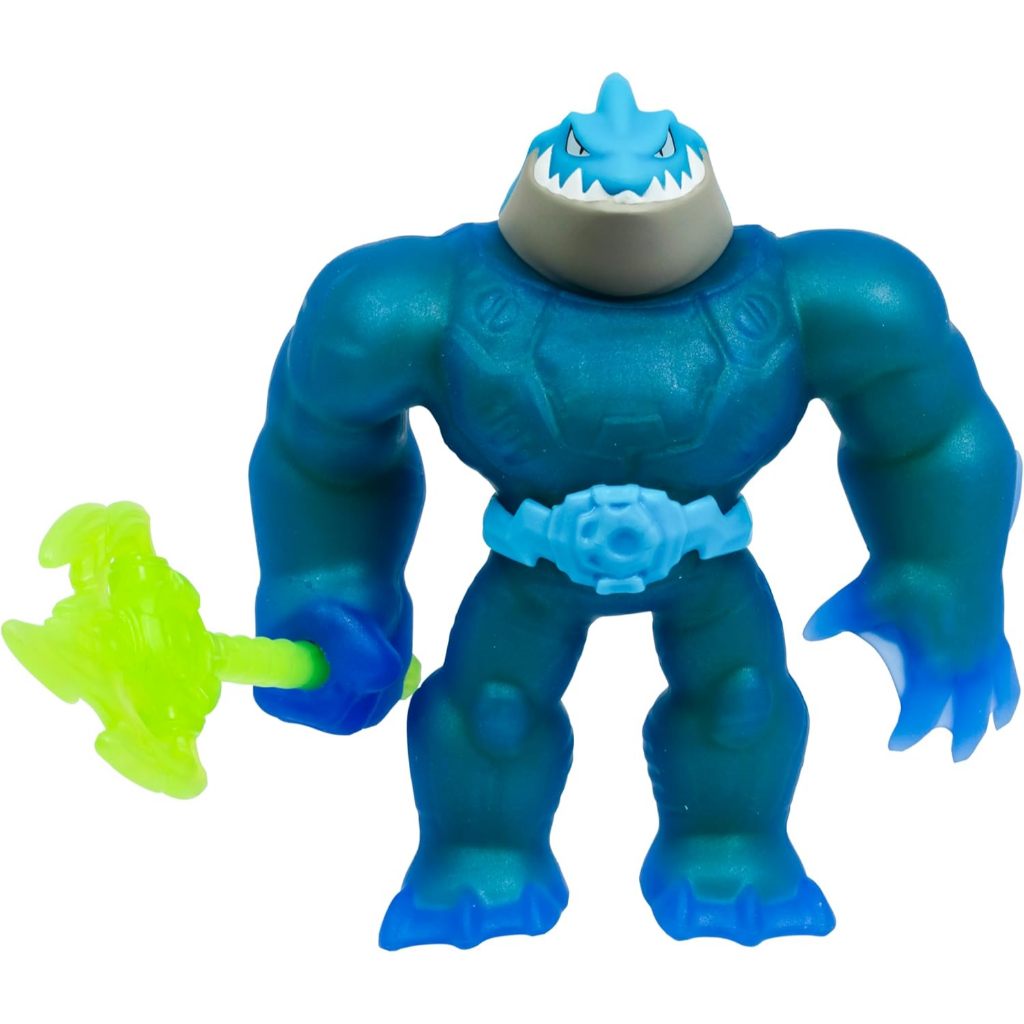 Heroes of Goo Jit Zu Meteor Madness, Co Giãn Battle Thrash Nhân vật hành động sưu tập, với Squishy Goo Filling & Power Trident độc đáo, Đồ chơi giác quan xúc giác kéo dài đến 3X