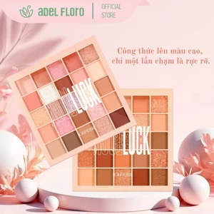 【Adel Floro】LUCK Bảng Phấn Mắt 25 Màu | Lì & Nhũ, Hạt mịn siêu nhẹ, Lâu trôi không nhăn, Lên màu đậm