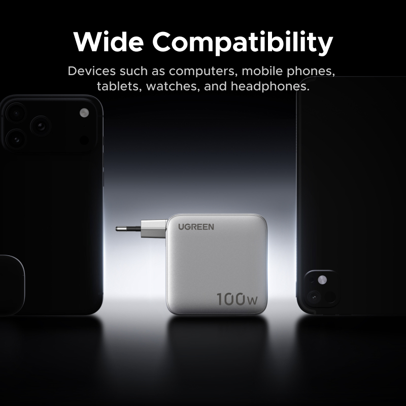 Bộ sạc GaN EU 5 cổng UGREEN 100W (USB-C * 4 / USB-A * 1), Bộ sạc nhanh cho Iphone / Samsung / Máy tính / Ipad | BigBuy360 - bigbuy360.vn