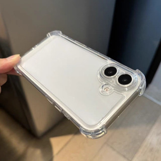 Ốp điện thoại chống rơi bốn góc trong suốt pha lê Thích hợp cho iPhone 11 12 13 14 15 16 Pro Max Plus Ốp lưng mềm TPU trong suốt