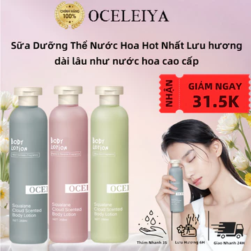 Sữa Dưỡng Thể Body Lotion Kem Dưỡng Thể Kem Body OCELEIYA Dưỡng Ẩm Cấp Ẩm Với Niacinamide Dưỡng Sáng Da Nuôi Dưỡng Da Toàn Thân Mềm Mịn Lưu Hương Lâu Thấm Nhanh Không Nhờn Rít Chăm Sóc Da Khô Cho Nam 
