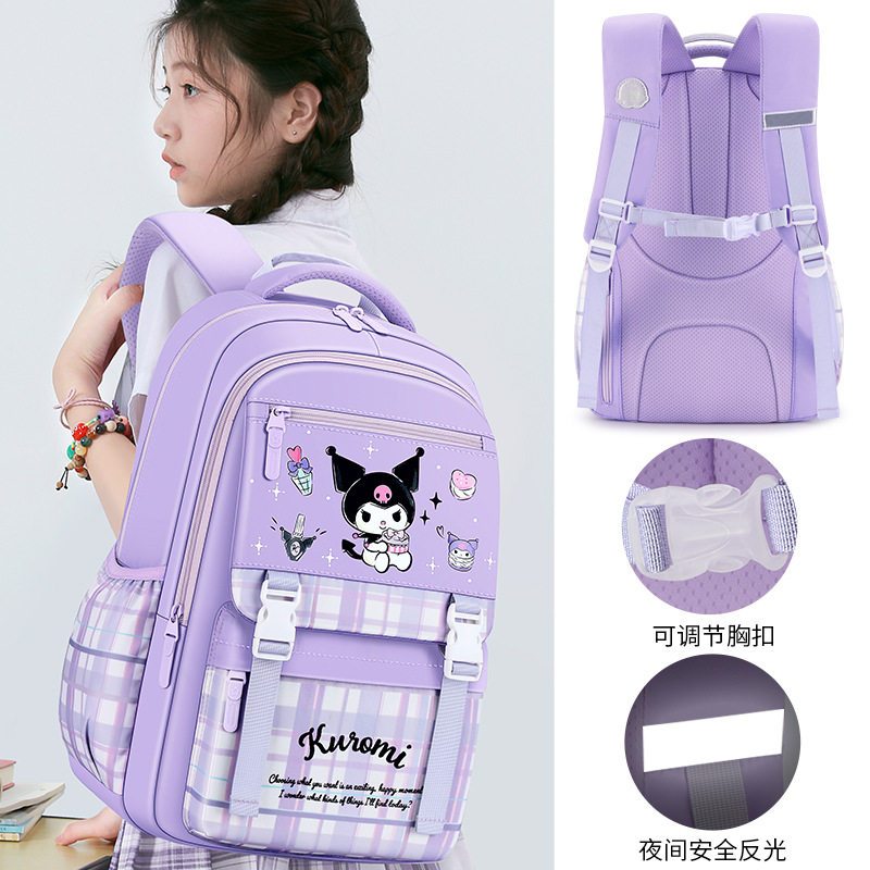 🏆 Sanrio Official Balo Học Sinh Kuromi Chính Hãng - Có Giấy Ủy Quyền - FreeShip Toàn Quốc
