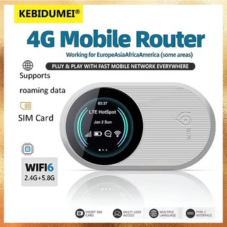 M10 Pro WIFI6 4G Bộ định tuyến di động hỗ trợ thẻ SIM Bộ định tuyến băng tần kép Hỗ trợ dữ liệu theo dõi lưu lượng thời gian thực cho Châu Âu Châu Á