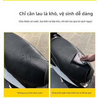 SEAMETAL Da Ghế Xe Máy Đa Năng Chống Trơn Trượt Đệm Bảo Vệ Chống Mưa Chống Nắng Chống Mài Mòn